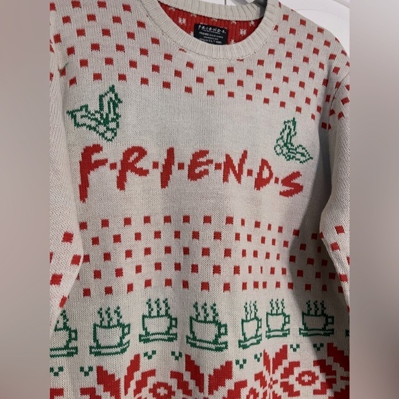 B12.09 Friends Logo Coffee Mugs Officially Licensed Ugly Christmas Sweater - Picture 3 of 4